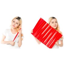 5개/경기장 응원도구 청홍 짝짝 종이 부채 단체 용품, 클래퍼블루