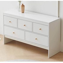 Sunshine 이단서랍장 와이드서랍장 폭넓은수납장 3색상 1200 5151EA, 화이트