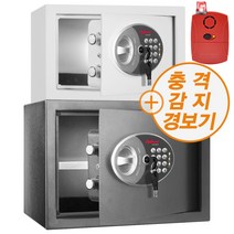 디프로매트금고 사무 가정 디지털 개인안전금고 P101+충격감지경보기, P101 메탈릭실버+충격감지경보기