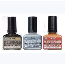 군제 락카 도료 WC 웨더링 컬러 40ml, WC09 필터 리퀴드 쉐이드 블루