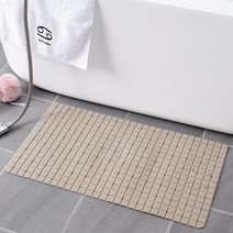 1+1 화장실 미끄럼 방지 매트 욕조매트 샤워부스 매트, 화이트+화이트