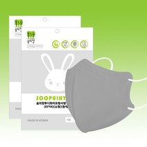 숲의향마스크 소형 KF94 100매 국산, 숲의향 100매 (그레이)