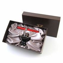 비스콘티 만년필 렘브란트 병잉크세트 (상품 선텍), 단품, 제품선택:레드|펜촉:M - 굵은촉