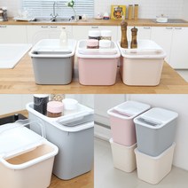 [홈미인] 마카롱쌀통 10Kg/16kg, 인디핑크