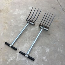 도라지창 파종기 쟁기 삼지창 포크 로타리삽 삽쇠, 날 5개