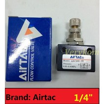 공압 공기 유량 제어 밸브 Airtac ASC100-06 Chuka ASC 가스 속도 솔레노이드 포트 1/4 "3/8", 02 Airtac ASC200-08