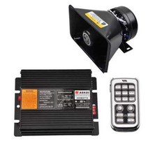 미니큐브 싸이렌 앰프 12v24v 스피커 세트 클락션 경적 개조 카뷰레터 탑재 경찰차 렉카차 사이렌 뽁뽁이, A_200w 세트