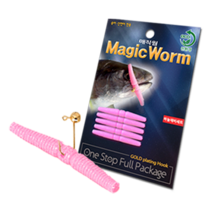 매직웜 견지 낚시대 세트 산천어 견지대 얼음낚시 미끼 웜, 단품