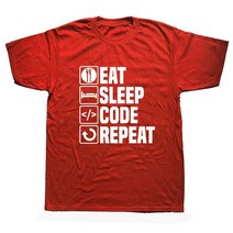 비머코드 랜젠더 코드코더 마술 힘 프로그래머를 가진 사람 남자 T 셔츠면 주문 짧은 소매 재미 있은 코딩, 11 RED_05 XL