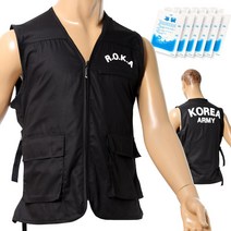 어택존 로카 아이스 조끼 검정 ROKA 남성조끼 작업복 작업용 낚시 등산 루어 군인조끼