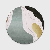 페르시안 러그 카페트 거품 키스 스타일 라운드 카펫 거실 홈 추상 기하학 패턴 침실 깔개 발코니 장식 바닥 매트