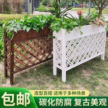 정원울타리 펜스 정원꾸미기 화단울타리 화단경계 레스토랑 파티션 꽃 랙 부식 방지 나무 울타리 야외 안뜰 정원 장식 실내 발코니 냄비, [22] 흰색 길이 160 폭 25 높이 90cm [굵, [01] 큰