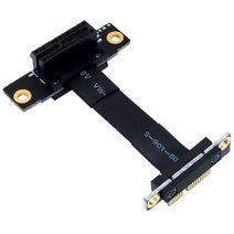 PCIE의 X1 라이저 케이블 이중 90도 직각의 PCIe X1 연장 케이블 8Gbps의 PCI 익스프레스 1 배속 라이저 카드 10cm 3.0 X1, 보여진 바와 같이, 하나