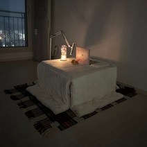 [100만대 돌파] 2세대 코타츠 난방 테이블 일본식 온열 전기 카본 매트, 화이트테이블, 14. 캣츠 베이지