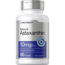 Horbaach Natrual Astaxanthin 호르바흐 내추럴 아스타잔틴 10mg 60소프트젤, 60정