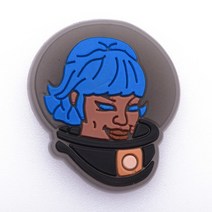 매력 영화 역할 검은 살아있는 물질 Pvc 신발 crocks 악어 장식 방해물 Accessoroies 선물, [31] c0056