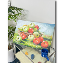 금비단가 사과액자 유화그림 5종 배전함가리개 두꺼비집가리개, D 청적사과상자