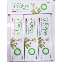 [2+1] 하얀민들레치약 천연성분 잇몸개선 불소없는 구내염치약 160g 3개, 6개
