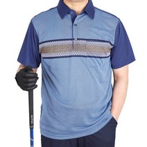 노블진 가로줄 반팔티 골프운동복 스포츠 골프티셔츠 스판