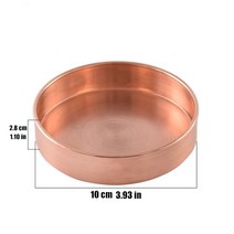 골동품 화병 꽃병 불교 구리 Manza 플레이트 길조 연마 티베트어 황동 탄트라 접시 예배, 02 B