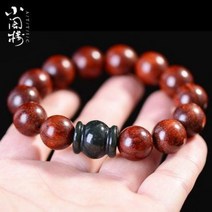 염주 묵주 팔찌 불교 수호신 팔찌 잠비아 소엽자단 수곶 불주 금성붉은 화전옥전운주팔찌남녀본명년15