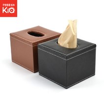 가죽냅킨통 냅킨함 케이스 티슈케이스 휴지함 티슈함, 가죽냅킨통(브라운), 1개
