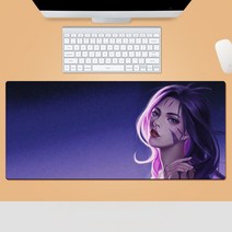 KDA 리그 오브 레전드 마우스 장패드 게임 주변 마우스패드 라지 사이즈 내오염성 견디다 창의 기념 선물, 1000*500*5mm, 패턴-25