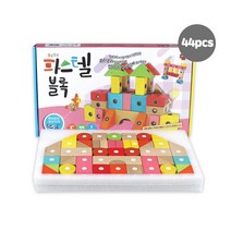 에드토이 파스텔블록 세트/ 특허받은 홈스쿨링 학습 교구 원목블럭 자석블럭