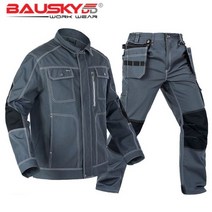 자동차 정비복 작업복 수리 팀복 화가 긴팔 차량, Gray jacket pants_185