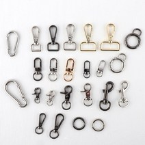 데코와바 열쇠고리 가방 부자재 키링만들기, 일반2.3cm실버