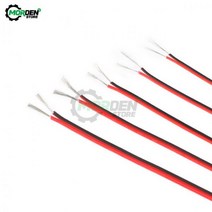 18/ 20 /22/24/26 AWG 주석 도금 구리 전선 2 핀 LED 케이블 300V 절연 긴 서비스 수명 연장 코드, 01 빨간 _ 01 10m | 02 20 AWG