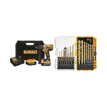 디월트 DCD996P2 20V MAX XR 브러쉬리스 3단 해머 드릴 DW1361 티타늄 파일럿 포인트 비트 세트 21개