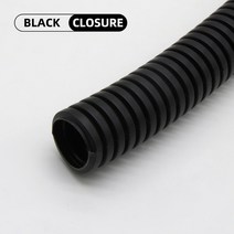 절연 튜브 PP 주름관 플라스틱 와이어 스레딩 보호 10m, 126.Black Closure - AD 34.5 x