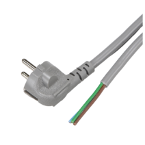 LED앤샵 전기코드선 접지케이블 전원코드선 전선코드 1.5SQX3C (3M) 220V 전기코드 파워코드 전원선 측면접지선 코드선 회색, 2개