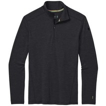 Smartwool Merino 250 베이스레이어 1/4 지퍼 - 남성용 블랙 XL, Charcoal Heather, Charcoal Heather