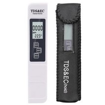 분석 측정 공구 PH 측정기 001 0-14 범위 TDS 수질 검사기가있는 고정밀 시험기 EC LCD Water, White TDS Meter