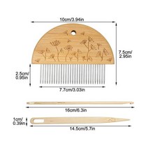 위빙틀 직조 직기 키트 목재 멀티 공예 직기 대형 프레임 태피스트리 수제 뜨개질 액세서리 공지사항, 2.A