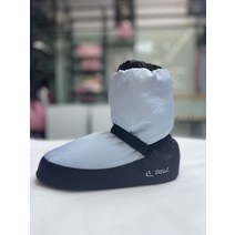 발레 웜업부츠 통굽 슈즈 겨울 패딩 토슈즈 보온 연습, 230, 그레이