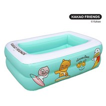 쿠션사각풀120 미니언즈 카카오프렌즈 / 베란다물놀이 유아풀장 사각풀장, 카카오프렌즈120