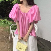 대박난박양 벌룬 백트임 블라우스