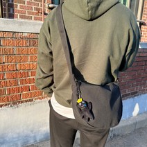 벨콩 데일리 반달 캔버스 크로스백