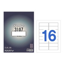 폼텍 수신자 주소용 라벨 LQ-3107 20매 라벨지 우편발송 1호봉투스티커 프린트지 프린터지 서류 견출지, 채룩!!