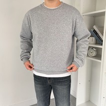남자 기모 코튼 오버핏 맨투맨 빅사이즈까지(10COLOR)