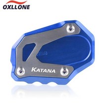 스즈키 V-Strom 1000 GSX-S1000S Katana GT 알루미늄 CNC 킥 스탠드 사이드 Vergroter 플레이트 확장 패드, 03 Katana Logo