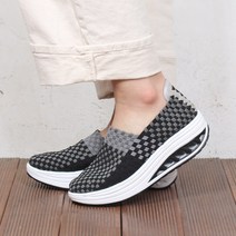 JHAHHH 콤비 우븐슈즈 밴드 메쉬 슬립온 여성 단화 로퍼 스니커즈 샌들