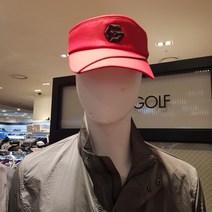 엘르골프 남녀공용 완전 실용적인 파이핑베이직 썬바이저 레드 !!!!!!!!!!!!!