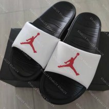 조던슬리퍼 에어 조던 AJ 조던 화이트 레드 방수 커플 슬리퍼 AR6374-016