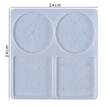 수 지에 대 한 실리콘 몰드 대형 직사각형 차 접시 코스터 diy 에폭시 uv 수 지, 26