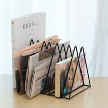 신문꽂이 신문 거치대 보관함 잡지책꽂이 잡지랙 매거진, 블랙