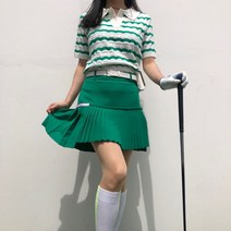 로로얼로이 여성골프치마 그린라이트 A라인 찰랑 골프 스커트 큐롯 필드룩